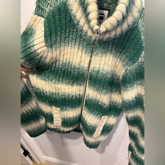 G STAR RAW- 100% WOOL - MENS ZIP UP SWEATER - Picture 6 of 14